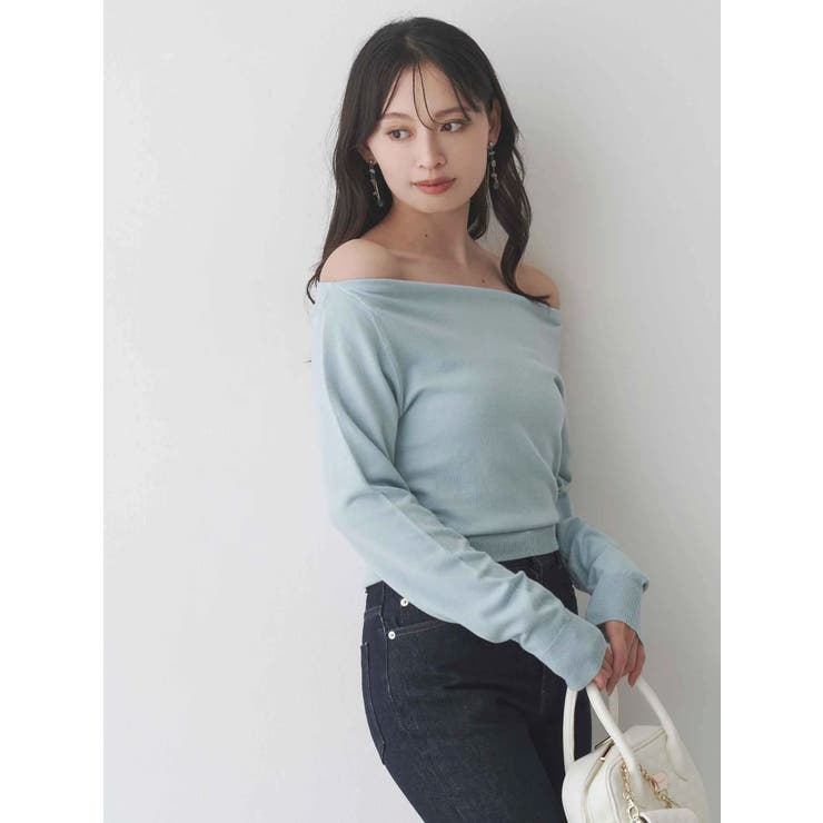 3WAYボートネックニット | MERCURYDUO | 詳細画像9 