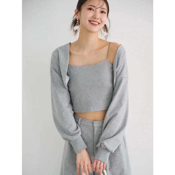 【WEB限定】裏毛キャミアンサンブル | MERCURYDUO | 詳細画像3 