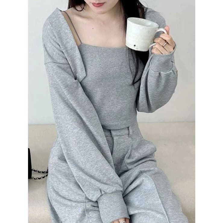 ライトグレー | 【WEB限定】裏毛キャミアンサンブル | MERCURYDUO