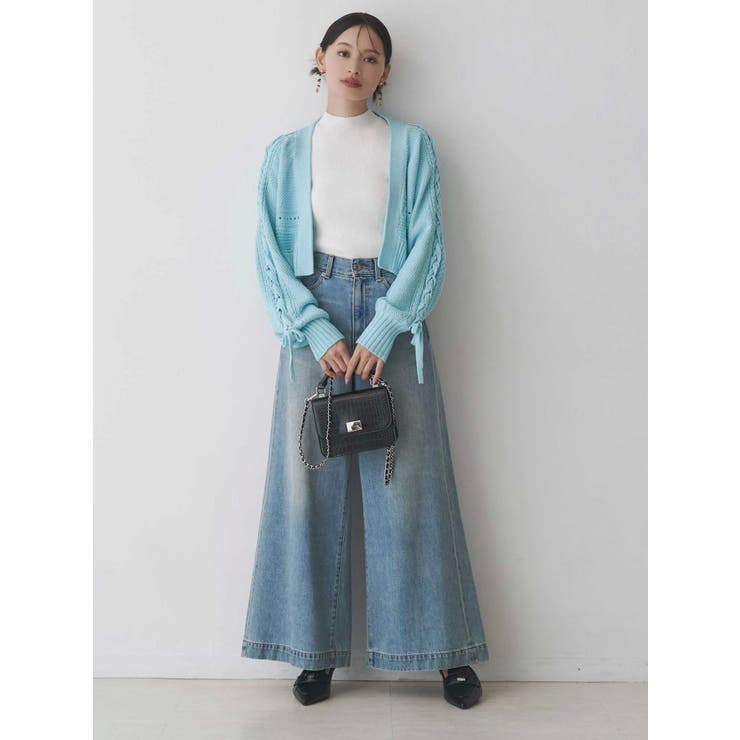 ショルダーレースアップカーデ | MERCURYDUO | 詳細画像10 