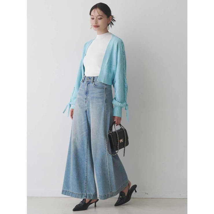 ショルダーレースアップカーデ | MERCURYDUO | 詳細画像13 