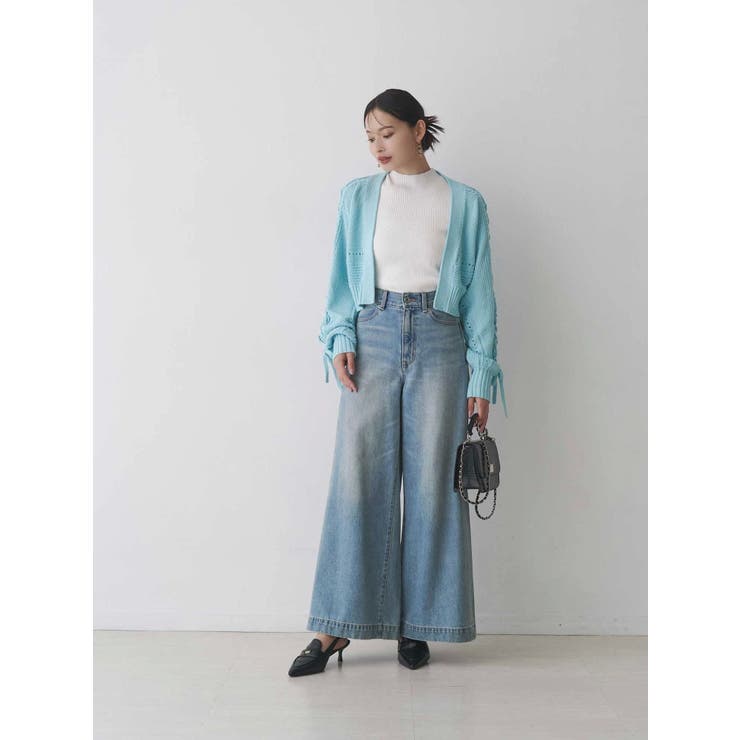 ショルダーレースアップカーデ | MERCURYDUO | 詳細画像14 