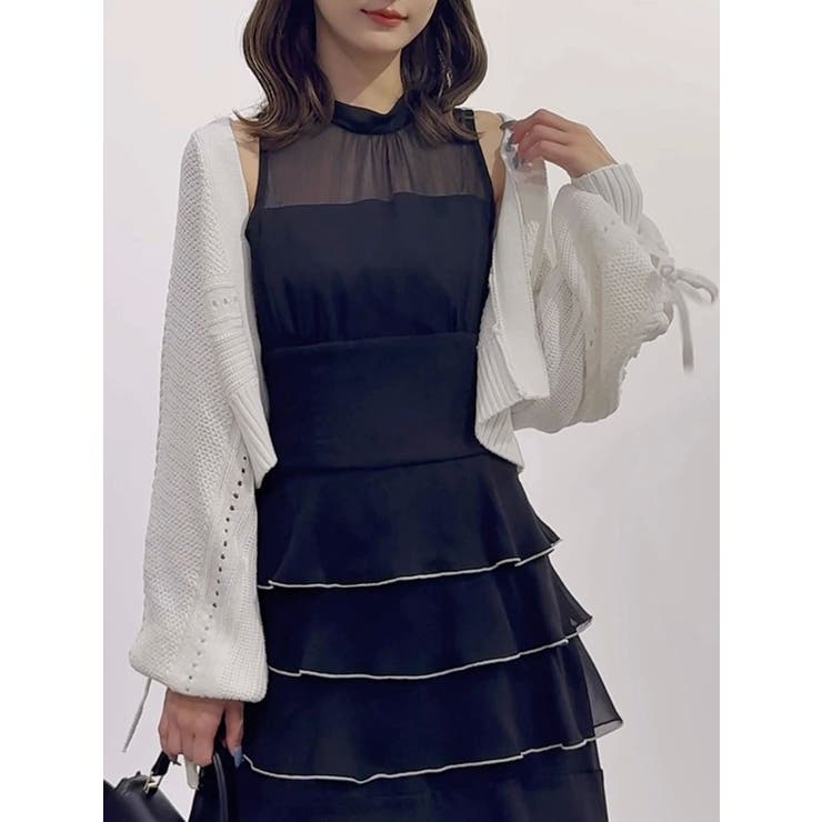 ショルダーレースアップカーデ | MERCURYDUO | 詳細画像30 