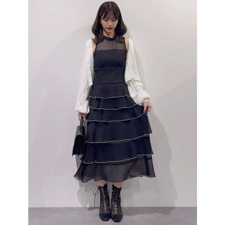 ショルダーレースアップカーデ | MERCURYDUO | 詳細画像32 