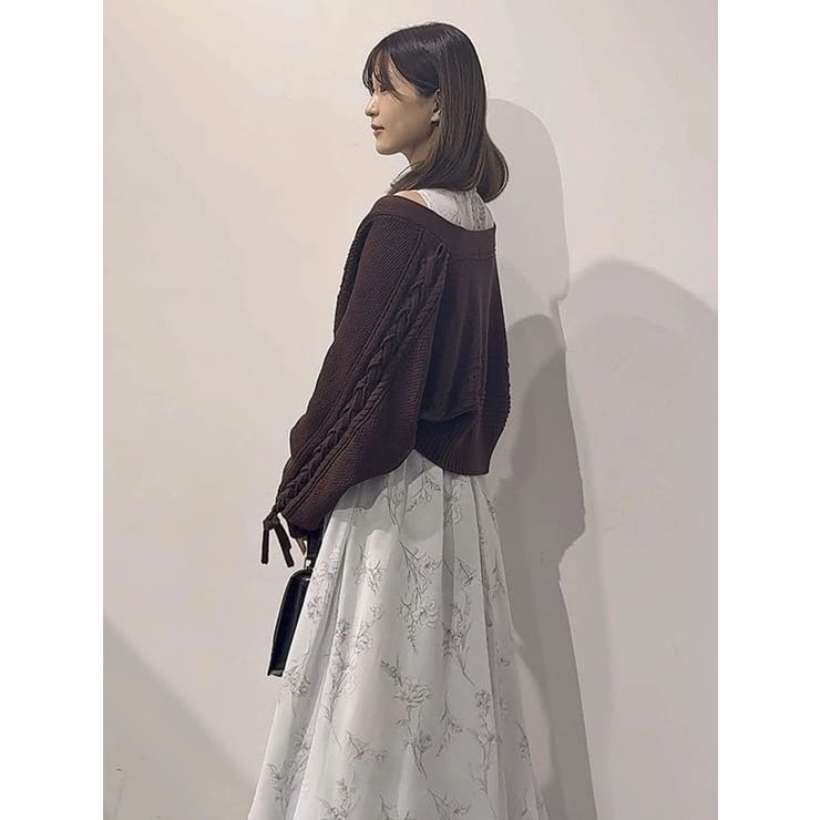 ショルダーレースアップカーデ | MERCURYDUO | 詳細画像34 