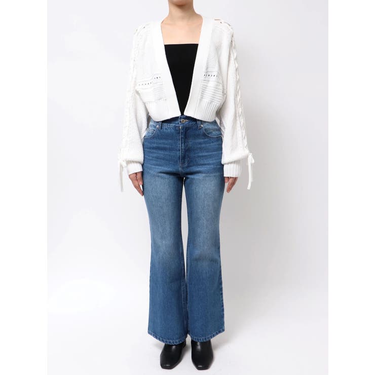 ショルダーレースアップカーデ | MERCURYDUO | 詳細画像43 