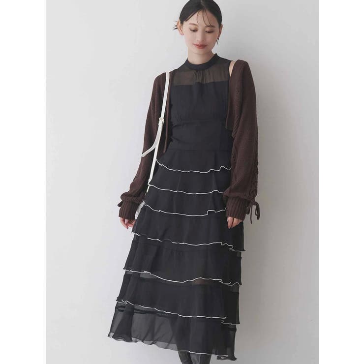 ショルダーレースアップカーデ | MERCURYDUO | 詳細画像5 