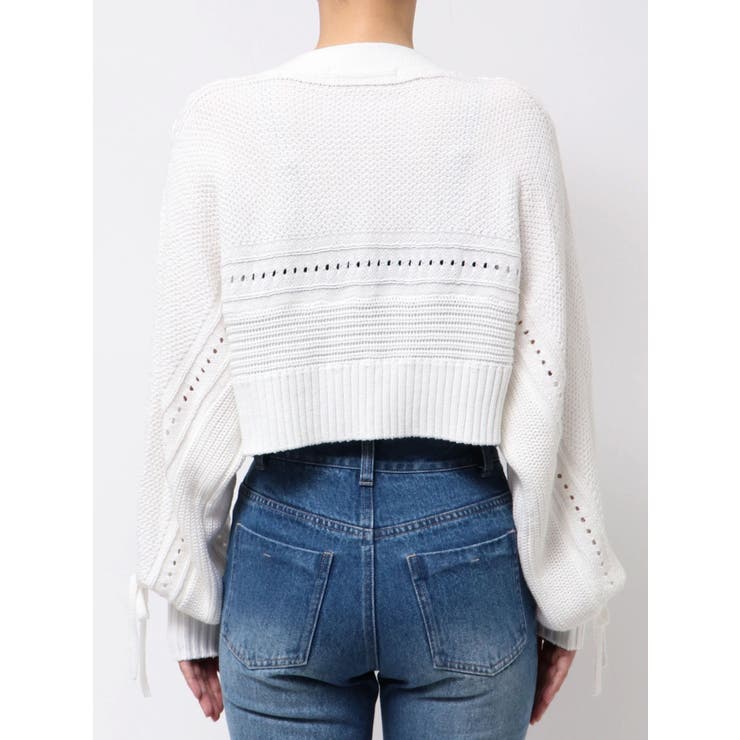 ショルダーレースアップカーデ | MERCURYDUO | 詳細画像50 