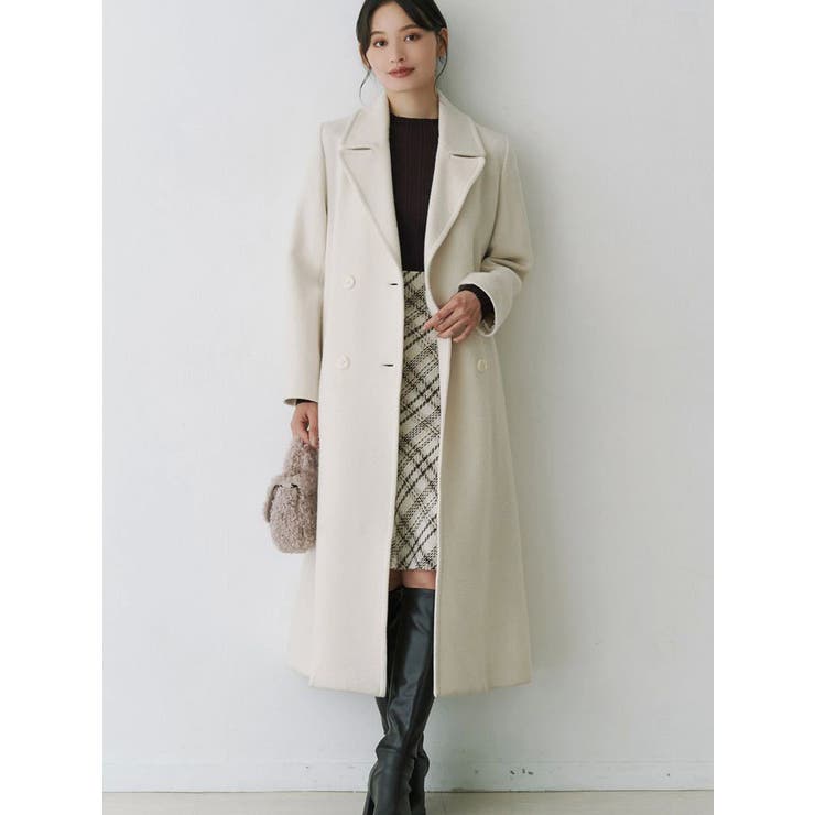 アイボリー | ウールチェスターコート | MERCURYDUO