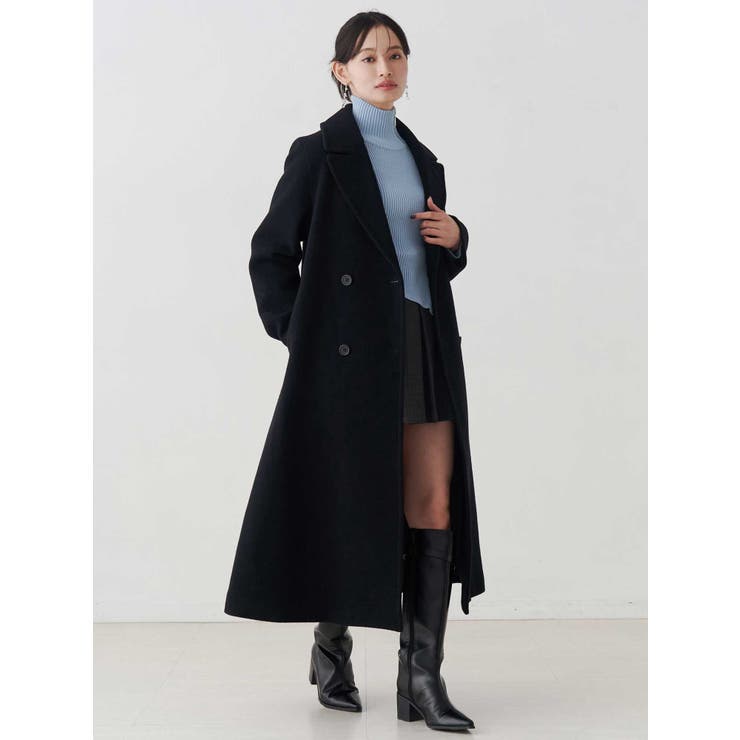 ブラック | ウールチェスターコート | MERCURYDUO