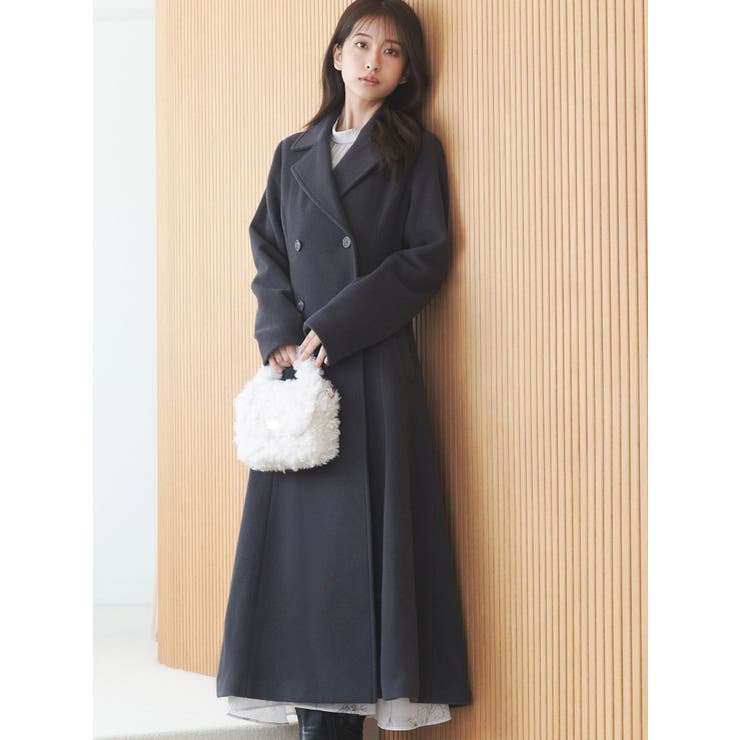 チャコールグレー | フィットアンドフレアコート | MERCURYDUO