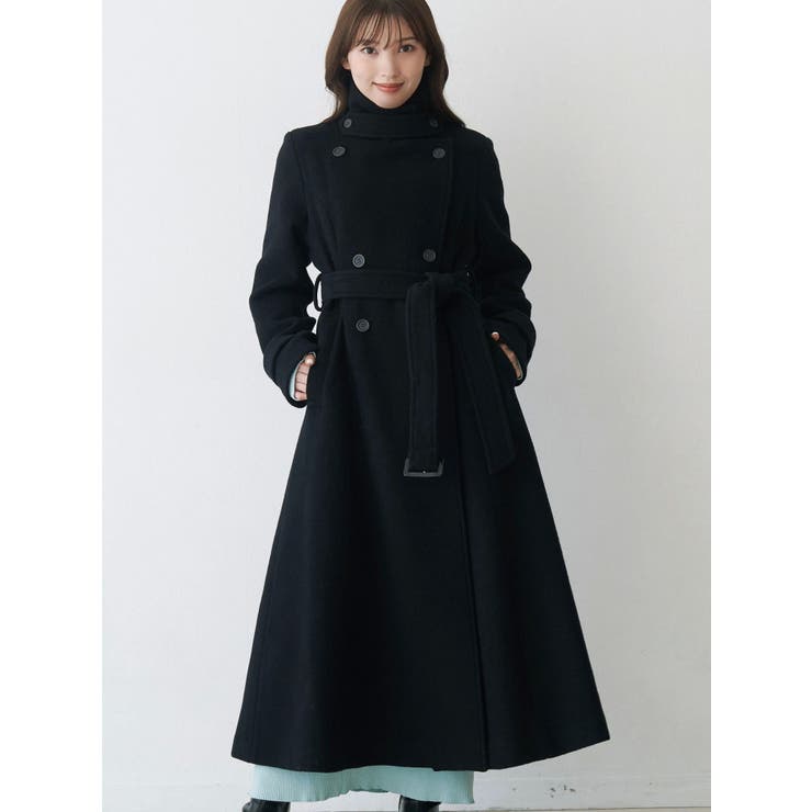 ウールスタンドカラーコート | MERCURYDUO | 詳細画像10 