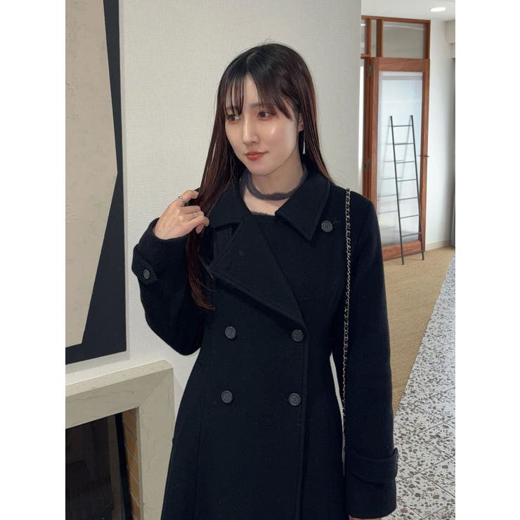 ウールスタンドカラーコート | MERCURYDUO | 詳細画像15 