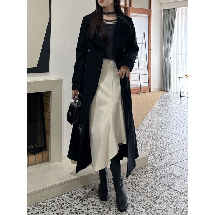 ウールスタンドカラーコート | MERCURYDUO | 詳細画像16 