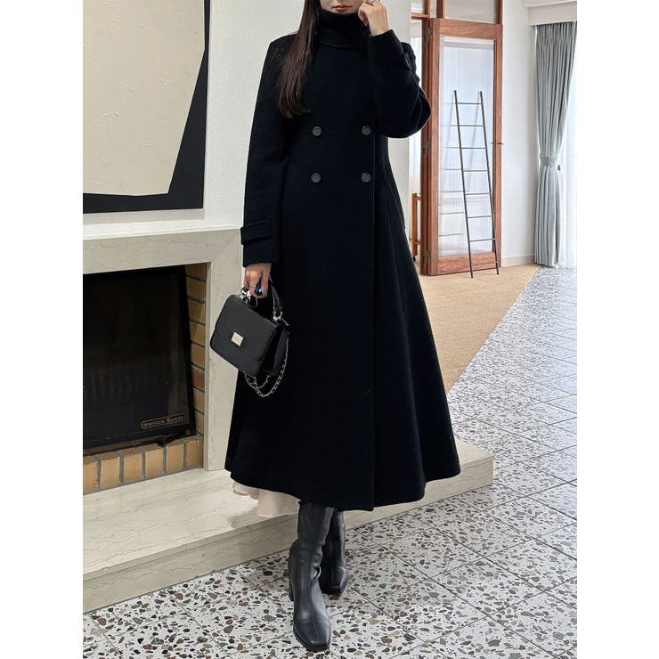 ウールスタンドカラーコート | MERCURYDUO | 詳細画像17 