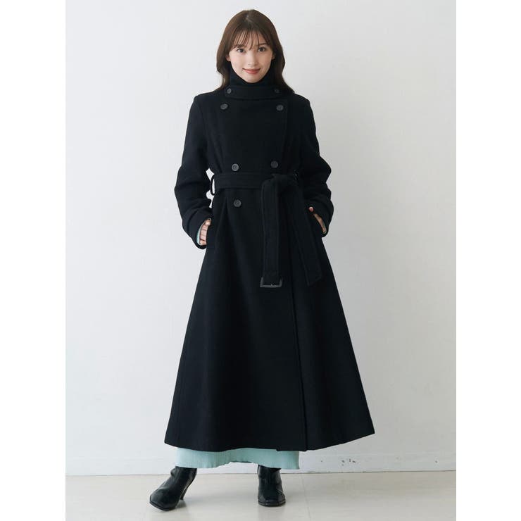 ウールスタンドカラーコート | MERCURYDUO | 詳細画像2 