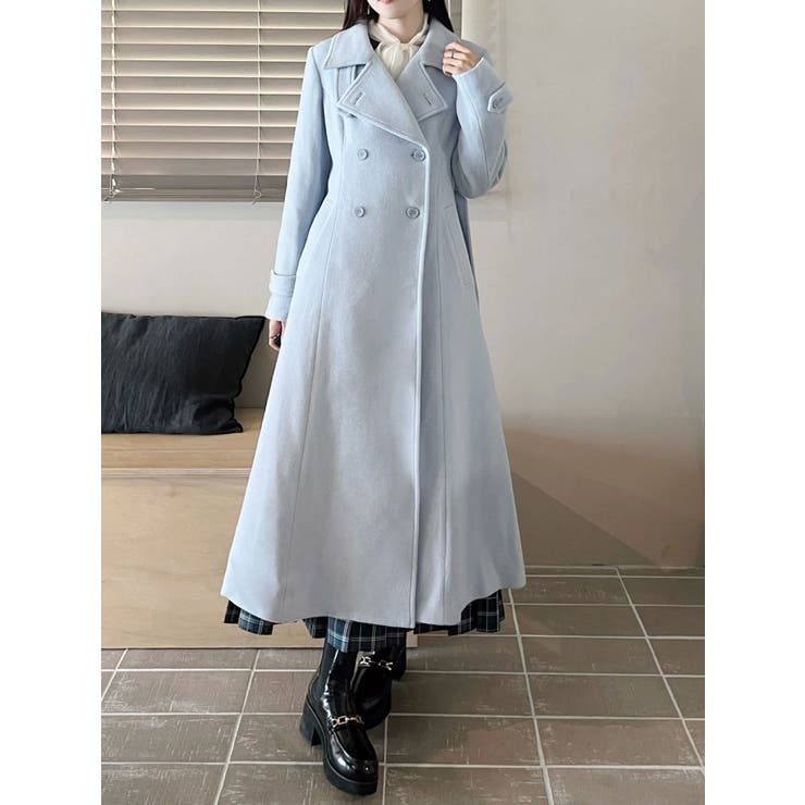 ウールスタンドカラーコート | MERCURYDUO | 詳細画像22 