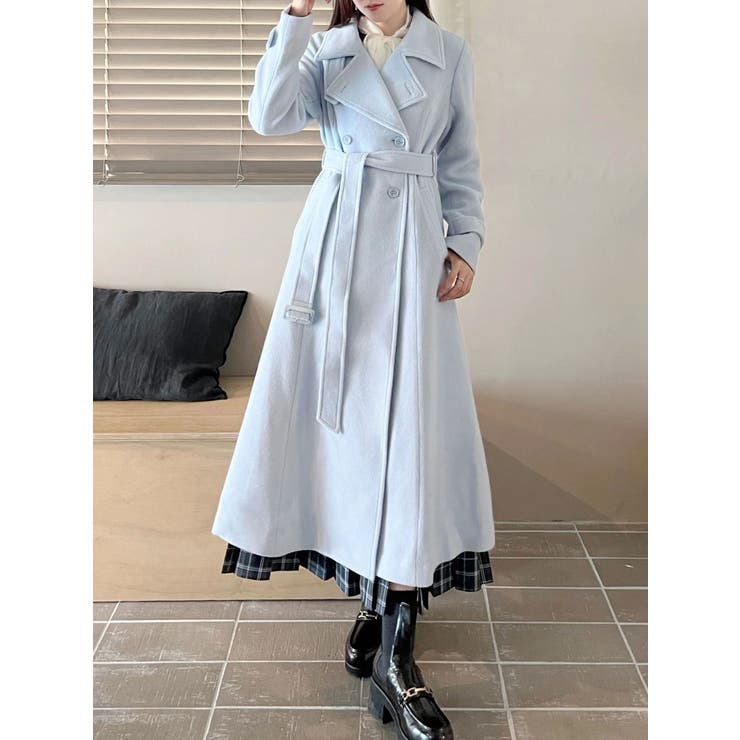 ウールスタンドカラーコート | MERCURYDUO | 詳細画像23 