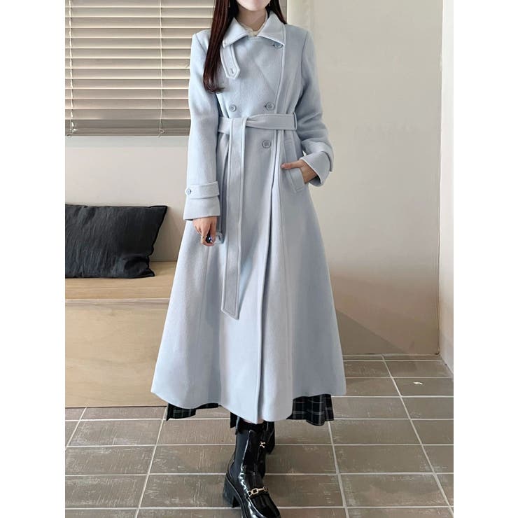 ウールスタンドカラーコート | MERCURYDUO | 詳細画像24 