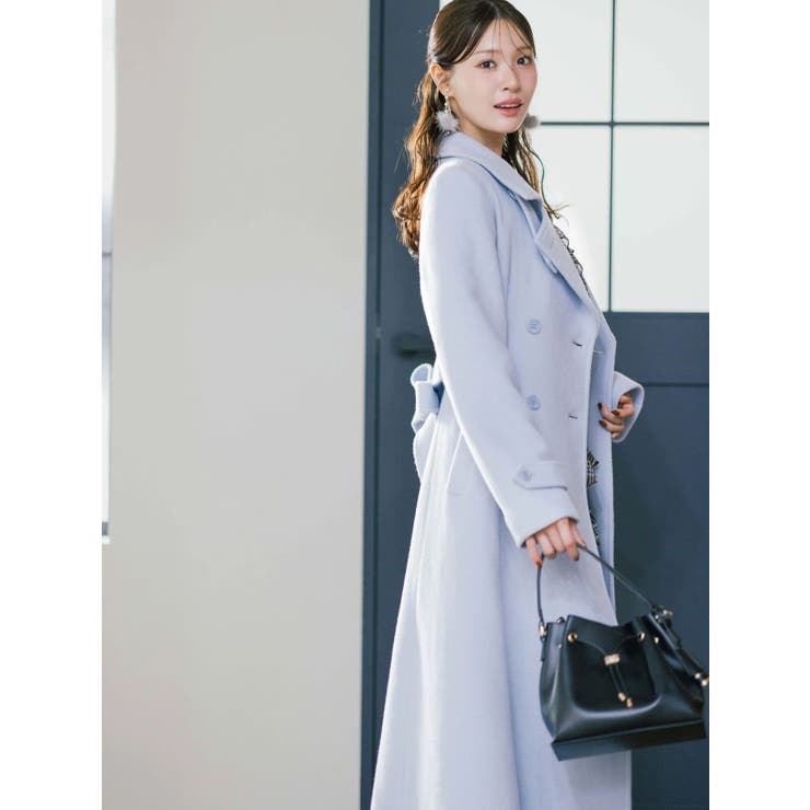 ウールスタンドカラーコート | MERCURYDUO | 詳細画像3 