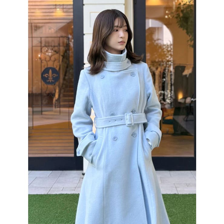 ウールスタンドカラーコート | MERCURYDUO | 詳細画像32 