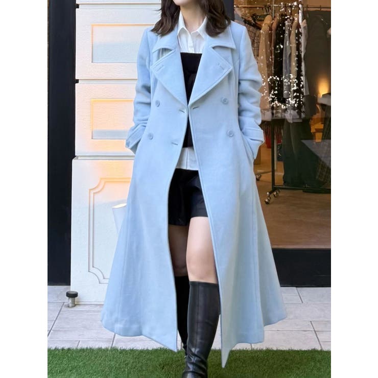 ウールスタンドカラーコート | MERCURYDUO | 詳細画像33 