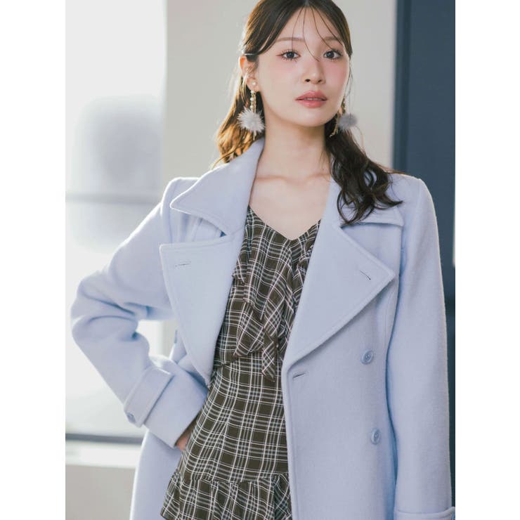 ウールスタンドカラーコート | MERCURYDUO | 詳細画像4 