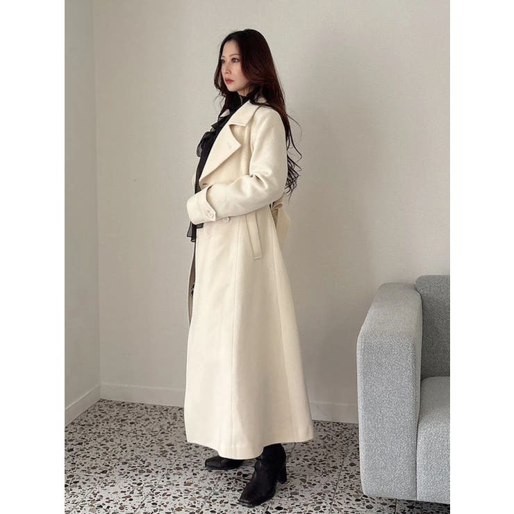 ウールスタンドカラーコート | MERCURYDUO | 詳細画像40 