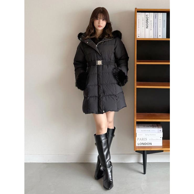 フェイクファー付きアライドロングダウン | MERCURYDUO | 詳細画像11 