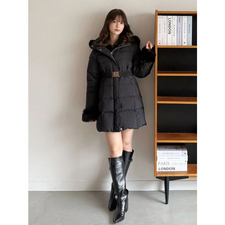 フェイクファー付きアライドロングダウン | MERCURYDUO | 詳細画像12 