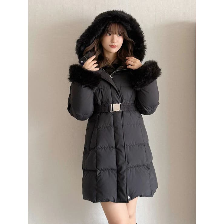 フェイクファー付きアライドロングダウン | MERCURYDUO | 詳細画像14 