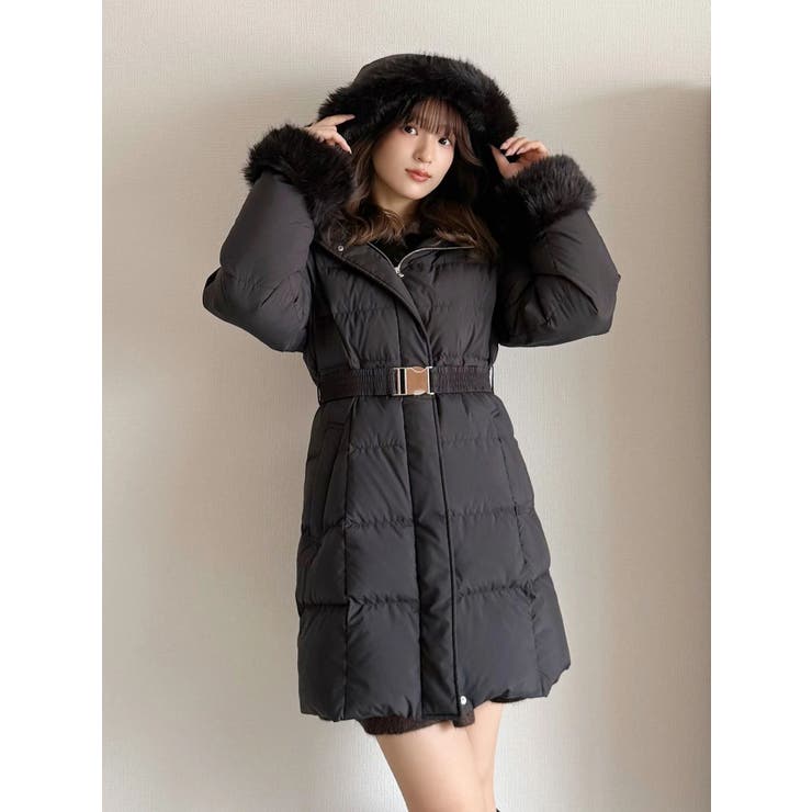 フェイクファー付きアライドロングダウン | MERCURYDUO | 詳細画像15 