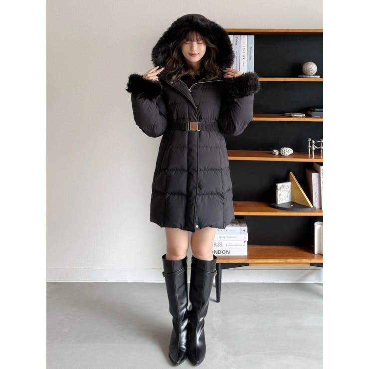 フェイクファー付きアライドロングダウン | MERCURYDUO | 詳細画像16 