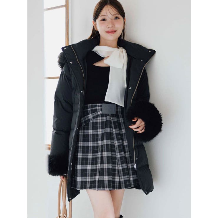 フェイクファー付きアライドロングダウン | MERCURYDUO | 詳細画像2 