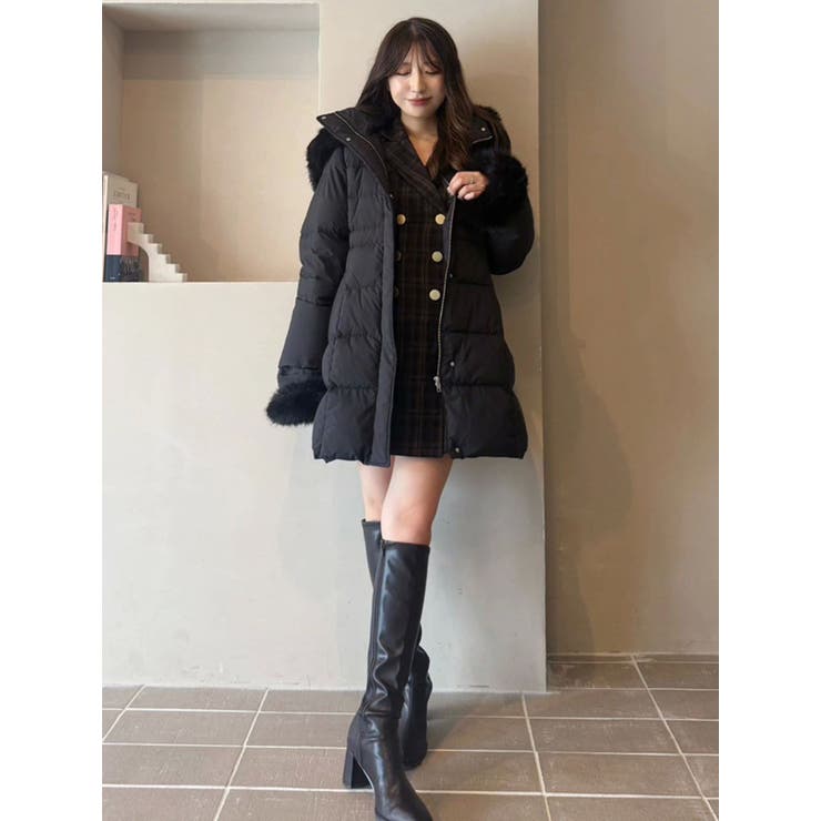 フェイクファー付きアライドロングダウン | MERCURYDUO | 詳細画像22 