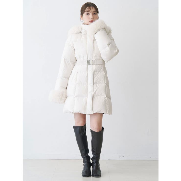 フェイクファー付きアライドロングダウン | MERCURYDUO | 詳細画像3 