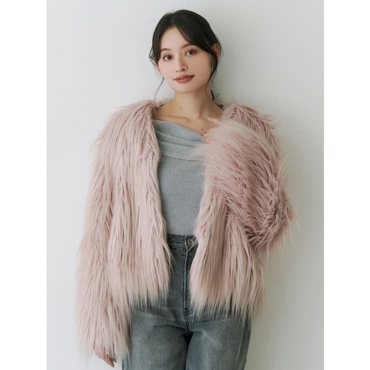 ロングフェイクファーミドルコート | MERCURYDUO | 詳細画像10 