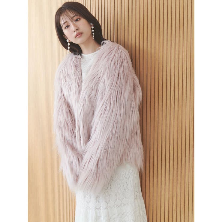 ロングフェイクファーミドルコート | MERCURYDUO | 詳細画像14 