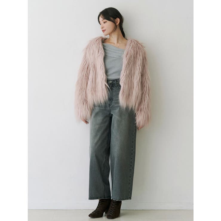 ロングフェイクファーミドルコート | MERCURYDUO | 詳細画像3 