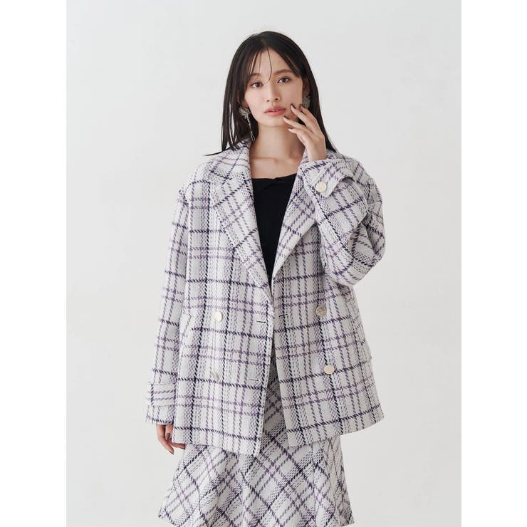 オリジナルロービングチェックPコート | MERCURYDUO | 詳細画像11 