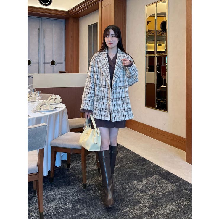 オリジナルロービングチェックPコート | MERCURYDUO | 詳細画像33 