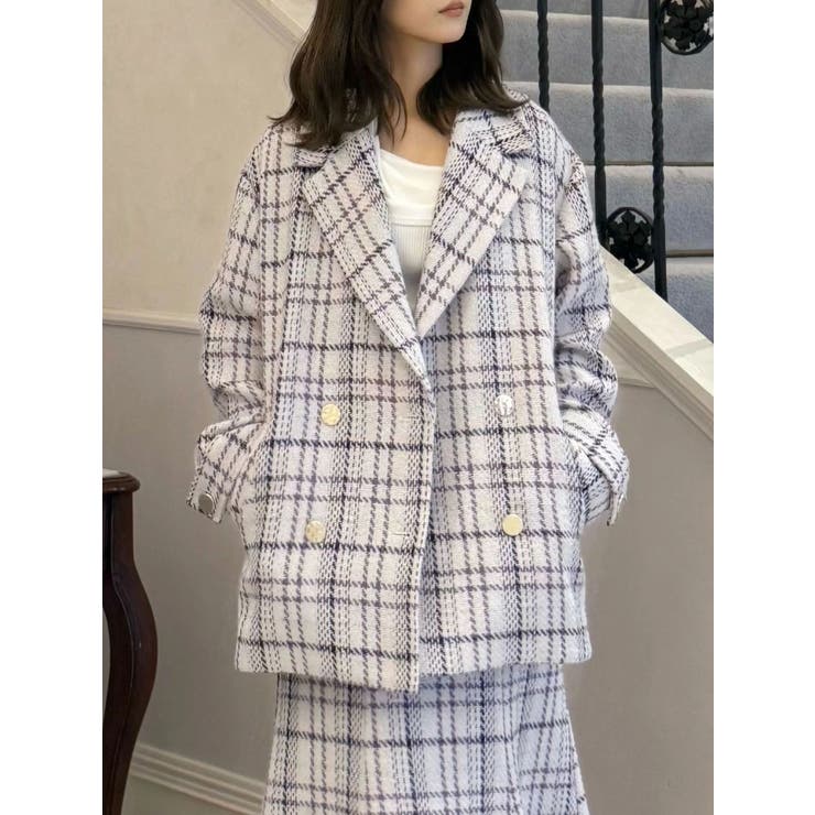 オリジナルロービングチェックPコート | MERCURYDUO | 詳細画像37 