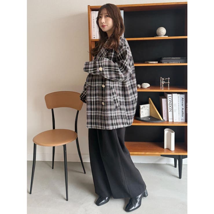 オリジナルロービングチェックPコート | MERCURYDUO | 詳細画像43 