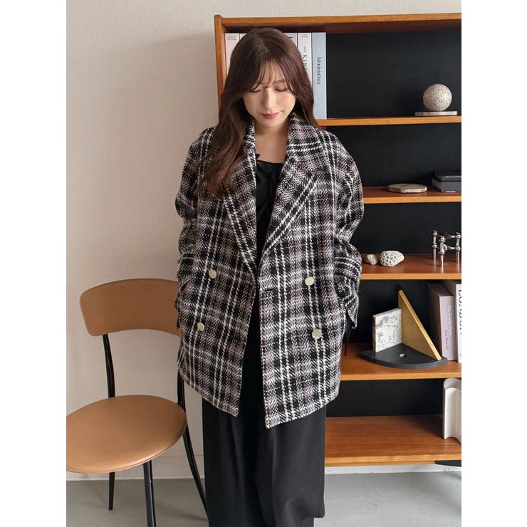 オリジナルロービングチェックPコート | MERCURYDUO | 詳細画像44 