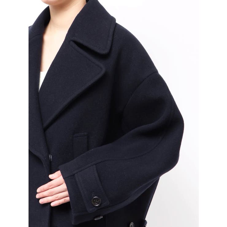 【OUNNOUN】コクーンショートコート | MERCURYDUO | 詳細画像13 