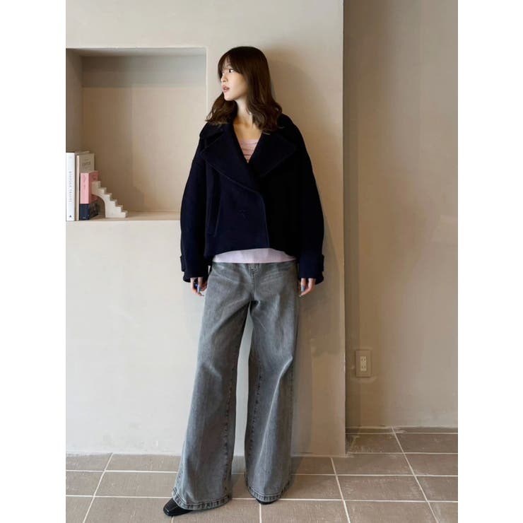 【OUNNOUN】コクーンショートコート | MERCURYDUO | 詳細画像4 