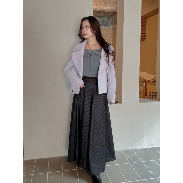 【OUNNOUN】コクーンショートコート | MERCURYDUO | 詳細画像7 