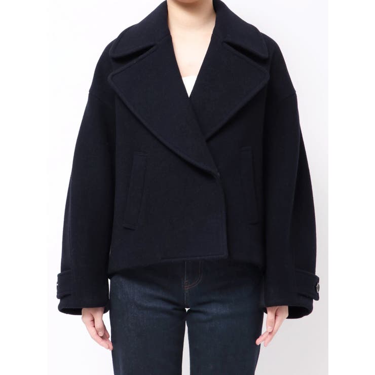 【OUNNOUN】コクーンショートコート | MERCURYDUO | 詳細画像9 