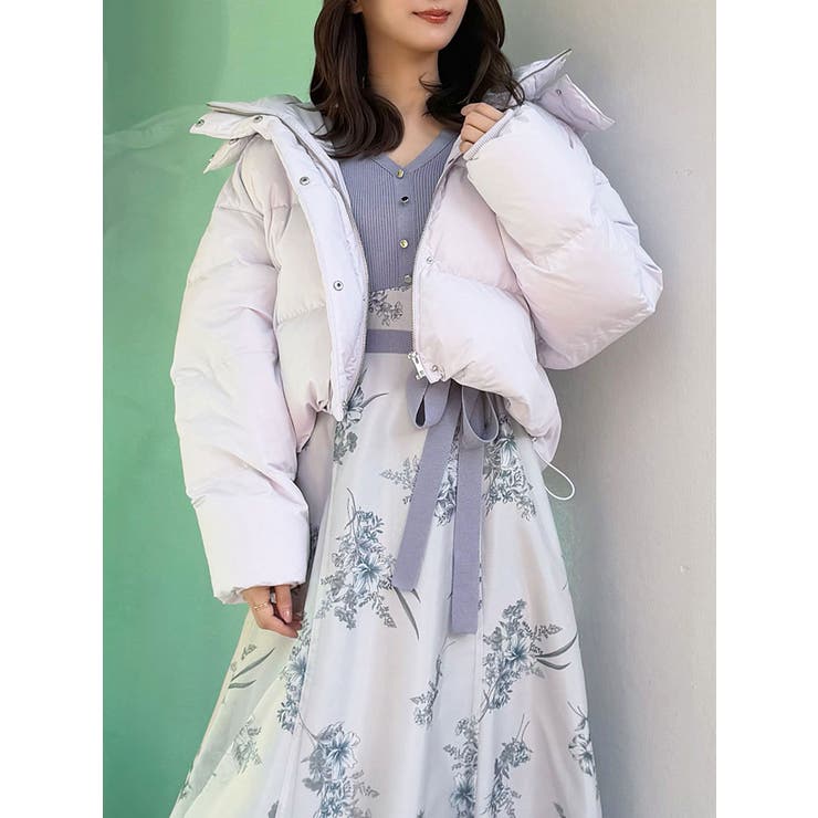 ラベンダー | 2WAYフード付アライドショートダウン | MERCURYDUO