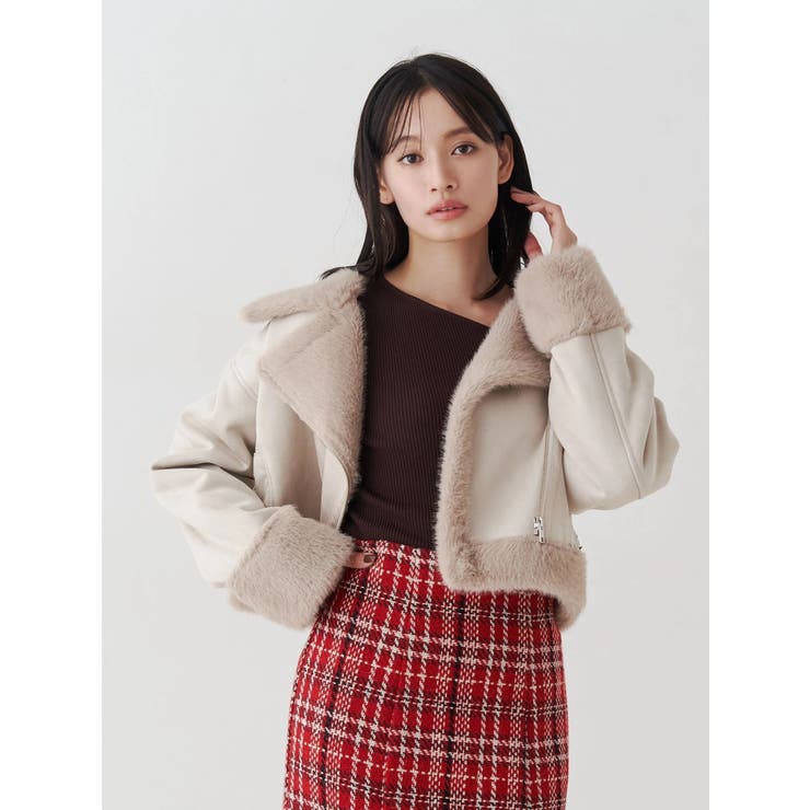 フェイクムートンボンバージャケット | MERCURYDUO | 詳細画像19 